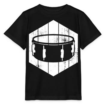 Kleine Trommel - Stanley/Stella Kinder T-Shirt MINI CREATOR  - Schwarz - Vorne - Mikhail (115cm)