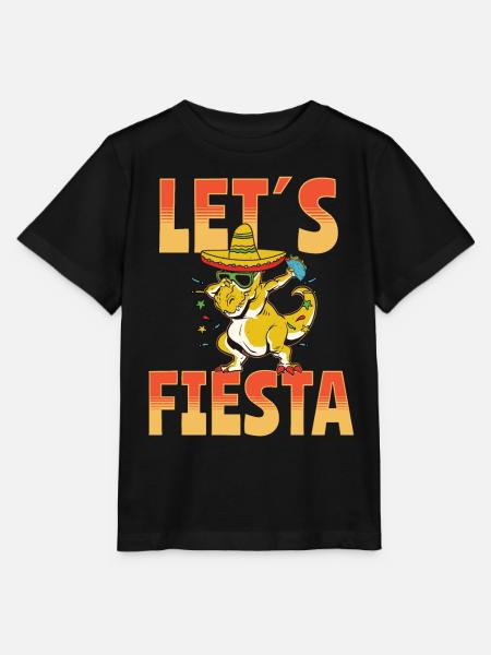 Let's Fiesta Taco Dino - Stanley/Stella Kinder T-Shirt MINI CREATOR - Schwarz