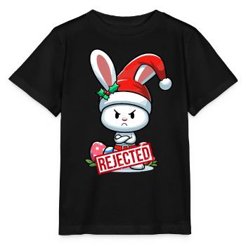 Offended Easter Bunny Christmas Funny Gift - Stanley/Stella MINI CREATOR Kids’ T-Shirt - black - Front - Mikhail (115cm)
