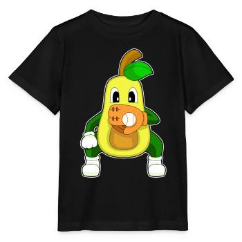 Avocado Baseball Baseball Glove Sports - Stanley/Stella MINI CREATOR Kids’ T-Shirt - black - Front - Mikhail (115cm)