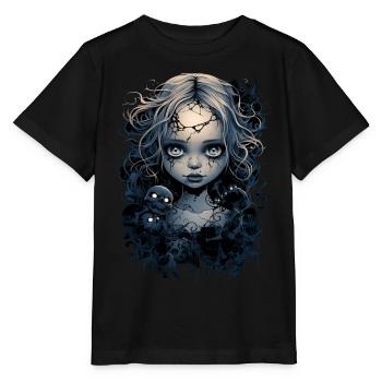Gothic Girl Halloween Fantasy Dark - Stanley/Stella Kinder T-Shirt MINI CREATOR  - Schwarz - Vorne - Mikhail (115cm)