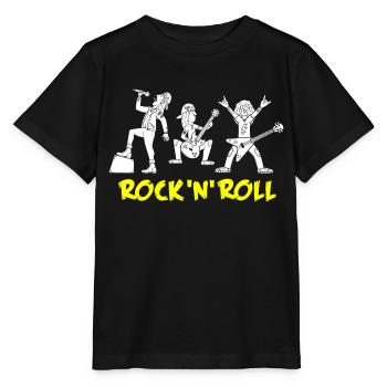 Retro Rock 'n' Roll Music Band Design - Stanley/Stella MINI CREATOR Kids’ T-Shirt - black - Front - Mikhail (115cm)