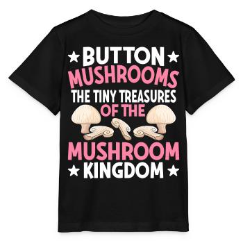 Champignons- Mushrooms Gifts- Pilze Geschenkidee - Stanley/Stella Kinder T-Shirt MINI CREATOR  - Schwarz - Vorne - Mikhail (115cm)