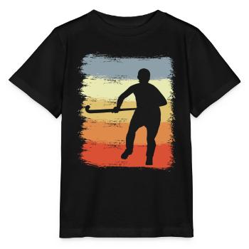 Vintage Feldhockey - Stanley/Stella Kinder T-Shirt MINI CREATOR  - Schwarz - Vorne - Mikhail (115cm)