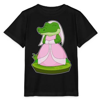Krokodil Braut Schleier Hochzeit - Stanley/Stella Kinder T-Shirt MINI CREATOR  - Schwarz - Vorne - Mikhail (115cm)