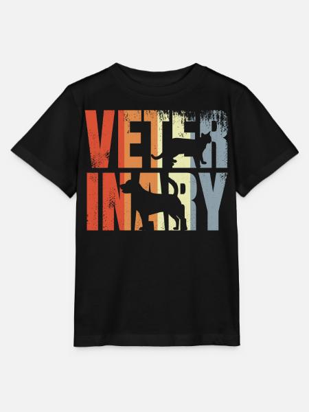 Retro Veterinär - Stanley/Stella Kinder T-Shirt MINI CREATOR - Schwarz