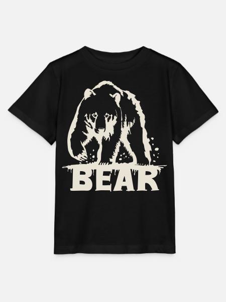 Bären-Pawing [Weiß] - Stanley/Stella Kinder T-Shirt MINI CREATOR  - Schwarz
