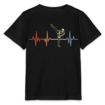 Vintage Kickboxer Heart Palpitations - Stanley/Stella MINI CREATOR Kids’ T-Shirt - black - Front - Mikhail (115cm)