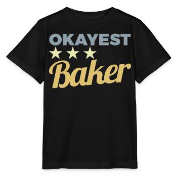 Boulanger moyen - T-shirt bio MINI CREATOR Stanley/Stella Enfant - noir - Devant - Mikhail (115cm)