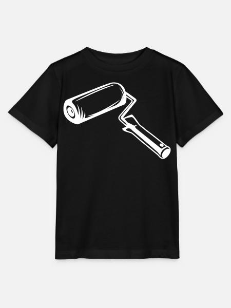 Farbroller Zeichnung - Stanley/Stella Kinder T-Shirt MINI CREATOR - Schwarz