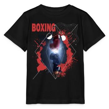 Boxing Boxing Boxing Boxing Gloves Boxing Match Boxing Ring - Stanley/Stella MINI CREATOR Kids’ T-Shirt - black - Front - Mikhail (115cm)