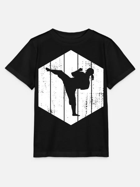 Karate Mädchen - Stanley/Stella Kinder T-Shirt MINI CREATOR - Schwarz
