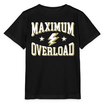 Maximale Überladung Kräftiger Retro-Druck - Stanley/Stella Kinder T-Shirt MINI CREATOR  - Schwarz - Vorne - Mikhail (115cm)