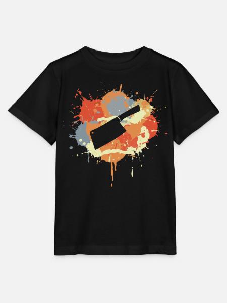 Hackbeil Zeichnung - Stanley/Stella Kinder T-Shirt MINI CREATOR - Schwarz