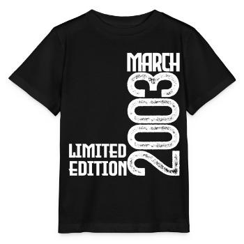 Birthday Gift March 2003. March 2003. March - Stanley/Stella MINI CREATOR Kids’ T-Shirt - black - Front - Mikhail (115cm)