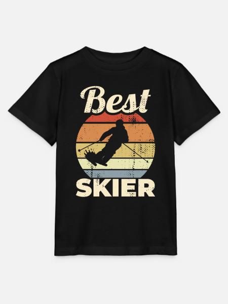 Best Skier - Stanley/Stella Kinder T-Shirt MINI CREATOR - Schwarz