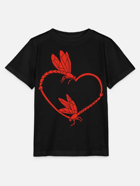 Insektenliebe (Rot) - Stanley/Stella Kinder T-Shirt MINI CREATOR  - Schwarz