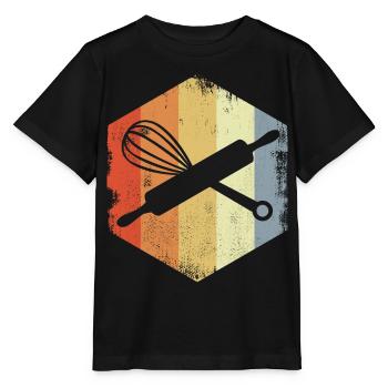 Dough Roll Hand Mixer - Stanley/Stella MINI CREATOR Kids’ T-Shirt - black - Front - Mikhail (115cm)