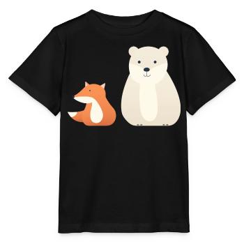 Cute animal motifs for children - Stanley/Stella MINI CREATOR Kids’ T-Shirt - black - Front - Mikhail (115cm)