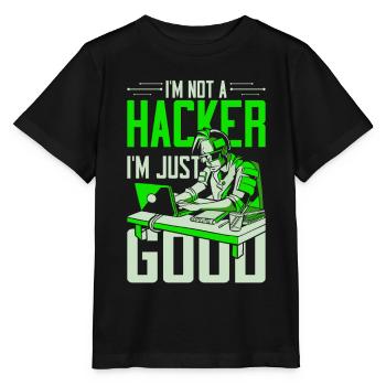 Ethical Hacker Ethischer Hacker - Stanley/Stella Kinder T-Shirt MINI CREATOR  - Schwarz - Vorne - Mikhail (115cm)