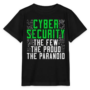 Cyber Securitiy The Few The Proud The Paranoid - Stanley/Stella Kinder T-Shirt MINI CREATOR  - Schwarz - Vorne - Mikhail (115cm)