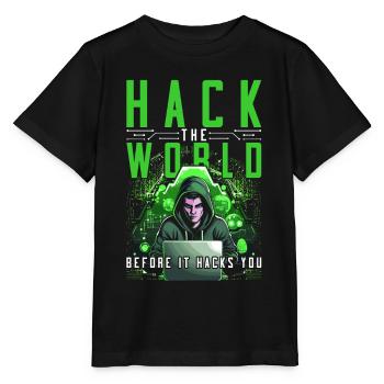 Ethical Hacker Ethischer Hacker - Stanley/Stella Kinder T-Shirt MINI CREATOR  - Schwarz - Vorne - Mikhail (115cm)