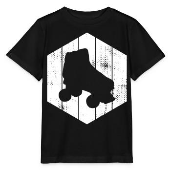 Roller Skates Sketch - Stanley/Stella MINI CREATOR Kids’ T-Shirt - black - Front - Mikhail (115cm)