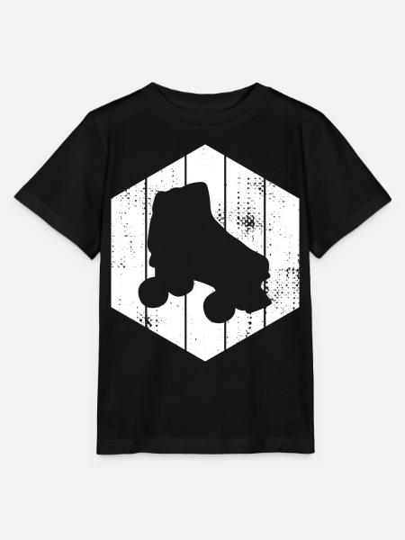 Rollschuhe Skizze - Stanley/Stella Kinder T-Shirt MINI CREATOR - Schwarz