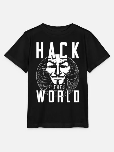Ethical Hacker Hack The World - Stanley/Stella Kinder T-Shirt MINI CREATOR - Schwarz