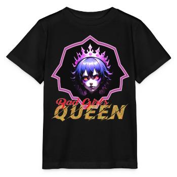 Bad Girl's Queen - Stanley/Stella MINI CREATOR Kids’ T-Shirt - black - Front - Mikhail (115cm)
