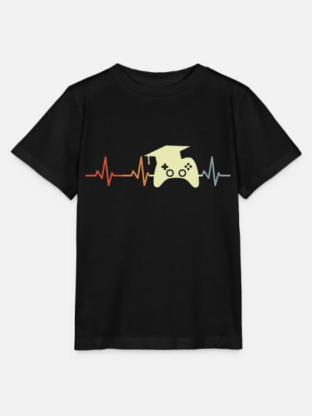 Spielprogrammierer Herzschlag - Stanley/Stella Kinder T-Shirt MINI CREATOR - Schwarz