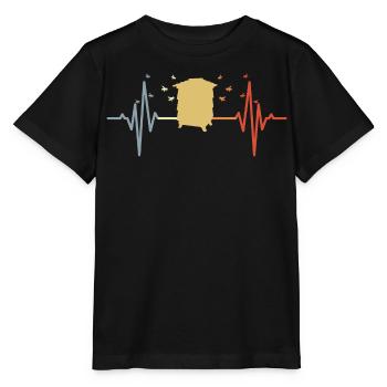 Vintage Beehive Heart Palpitations - Stanley/Stella MINI CREATOR Kids’ T-Shirt - black - Front - Mikhail (115cm)