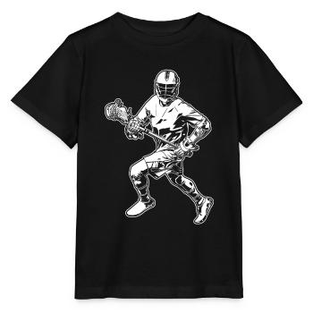 Lacrosse Spieler - Stanley/Stella Kinder T-Shirt MINI CREATOR  - Schwarz - Vorne - Mikhail (115cm)