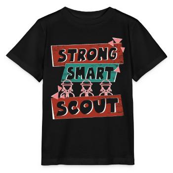 Strong, Smart, Scout scoutmaster vibes - Stanley/Stella MINI CREATOR Kids’ T-Shirt - black - Front - Mikhail (115cm)