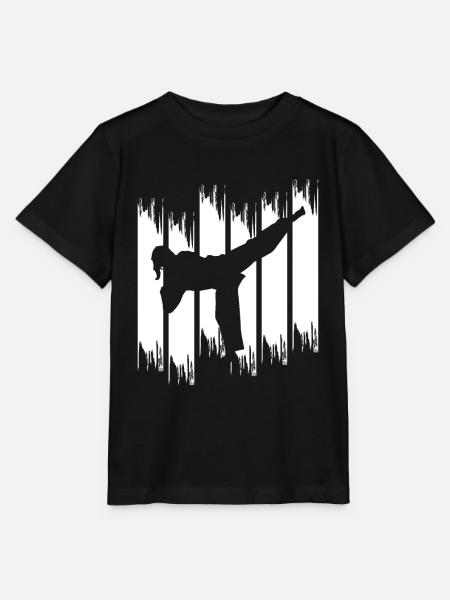 Karate Mädchen - Stanley/Stella Kinder T-Shirt MINI CREATOR  - Schwarz