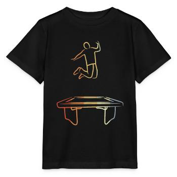 Trampolinist Vintage Look - Stanley/Stella Kinder T-Shirt MINI CREATOR  - Schwarz - Vorne - Mikhail (115cm)