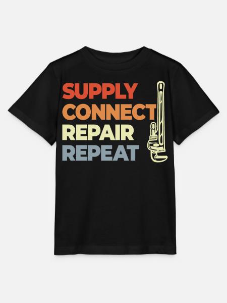 Installateur Spruch - Stanley/Stella Kinder T-Shirt MINI CREATOR - Schwarz