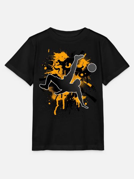 Fußball Fußballer - Stanley/Stella Kinder T-Shirt MINI CREATOR  - Schwarz