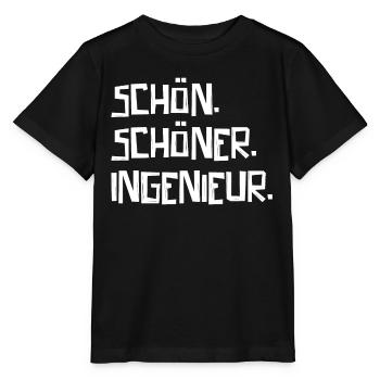 Schön Schöner Ingenieur - Stanley/Stella Kinder T-Shirt MINI CREATOR  - Schwarz - Vorne - Mikhail (115cm)