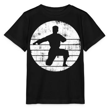 Croquis de karatéka - T-shirt bio MINI CREATOR Stanley/Stella Enfant - noir - Devant - Mikhail (115cm)