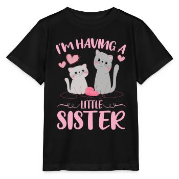 Baby Sister Reveal In Having A Little Sister - Stanley/Stella MINI CREATOR Kids’ T-Shirt - black - Front - Mikhail (115cm)