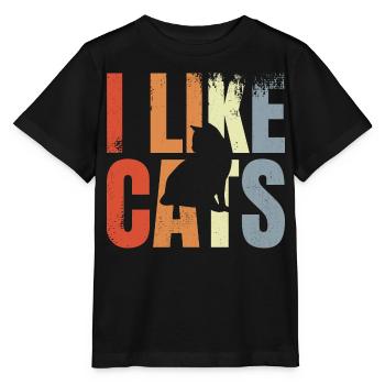 Cat Lovers - Stanley/Stella MINI CREATOR Kids’ T-Shirt - black - Front - Mikhail (115cm)