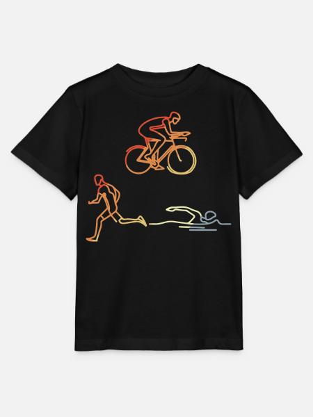 Vintage triatleet - Stanley/Stella Kinder-T-shirt MINI CREATOR  - zwart
