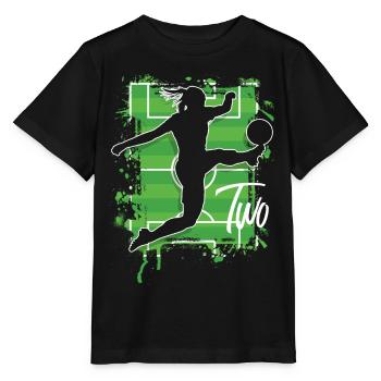 Footballer Soccer 2nd Birthday - Stanley/Stella MINI CREATOR Kids’ T-Shirt - black - Front - Mikhail (115cm)