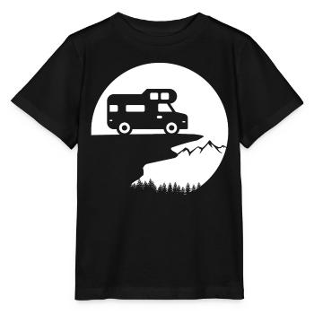 Vanlife Adventure : un design de camping-car élégant - T-shirt bio MINI CREATOR Stanley/Stella Enfant - noir - Devant - Mikhail (115cm)