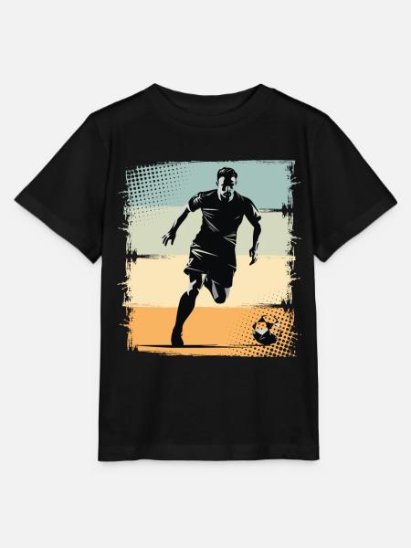 Fußball Fußballer - Stanley/Stella Kinder T-Shirt MINI CREATOR - Schwarz