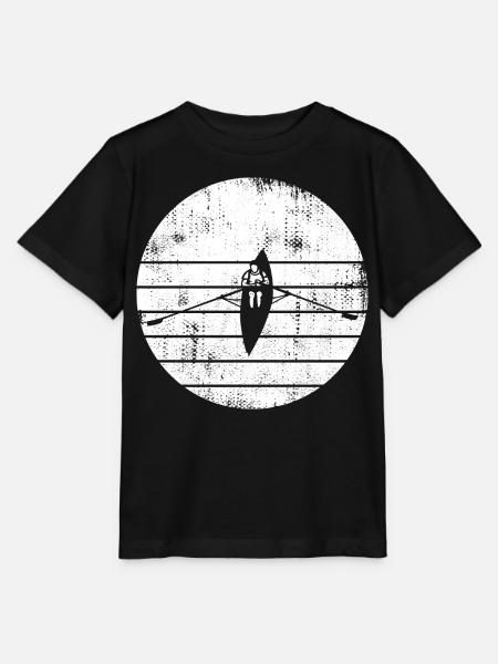 Ruderboot Zeichnung - Stanley/Stella Kinder T-Shirt MINI CREATOR - Schwarz
