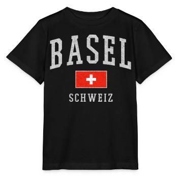 Basel - Stanley/Stella MINI CREATOR Kids’ T-Shirt - black - Front - Mikhail (115cm)