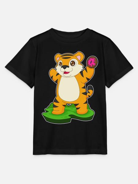 Tiger Donut - Stanley/Stella Kinder T-Shirt MINI CREATOR  - Schwarz