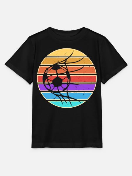 Fußball Fußballer - Stanley/Stella Kinder T-Shirt MINI CREATOR - Schwarz